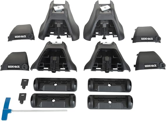 Rhino Rack Quick Mount Legs for HD Bars with Locks x4 (RLKHD), Small