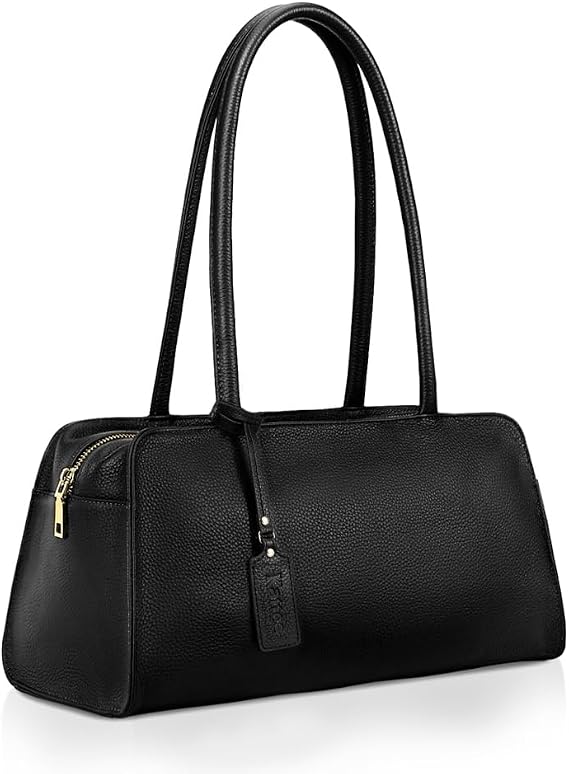 Kattee Medium Leather Tote Satchel for Women