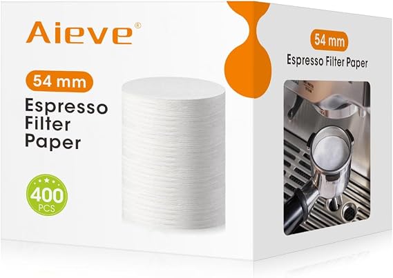 Aieve 54 mm Espresso Paper Filter Compatible with Breville Espresso Machine