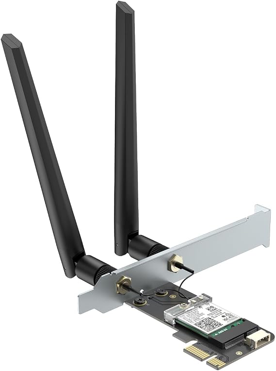 AX210 WiFi 6E PCIe Network Card for Desktop PC, BT5.3, AX210ngw chipset
