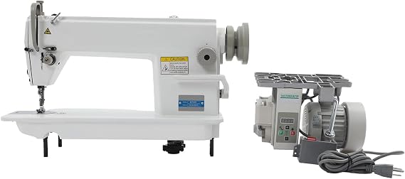 Industrial Straight Stitch Sewing Machine, 500W Adjustable Speed and Stitchs Distance Sew Machine with Reverse Sewing Function,Upholstery Sewing Machine with Motor,Stitch Length Adjustable to 0.2in