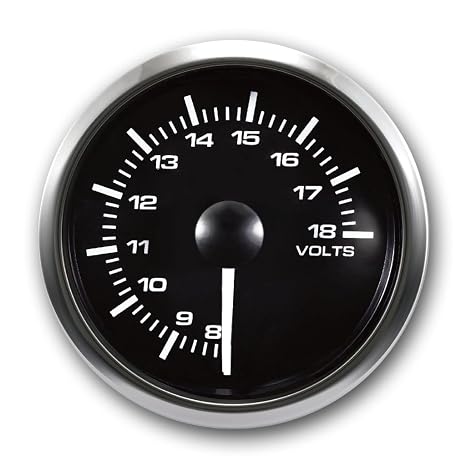 MOTOR METER RACING 52mm 2-1/16" MGS Series Volt Meter Gauge