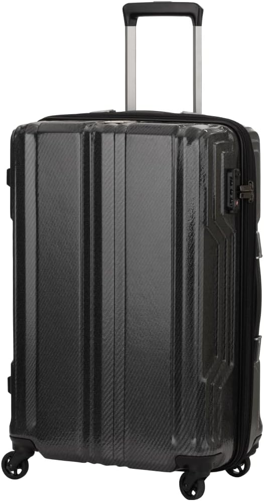 LEGEND WALKER BLADE-Ultralight PC Fiber Luggage 24-inch, Black Carbon, 5604-59-BKCB