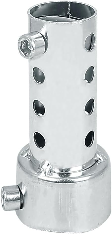 Larcele 45mm Universal Motorcycle Exhaust Silencer Adjustable Removable Motorcycle Exhaust Muffler XSQ-03 (Small, Silver)