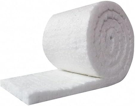 UniTherm Ceramic Fiber Insulation Blanket Roll, (6# Density, 2300F)(2"x24"x50") for Kilns, Ovens, Furnaces, Forges, Stoves and More!