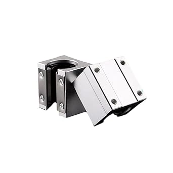 SBR20UU Bearing Blocks, 2Pcs 20mm Open Sliding Ball Bearing Block for SBR20 Linear Motion Shaft Guides Slide Rails as CNC Linear Rail Kit