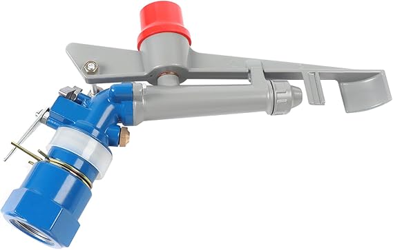 1" Irrigation Sprinklers, Irrigation Spray Gun Water Spray Gun Agriculture Farm Irrigation Sprinkler Large Impact Area 360 Adjustable Watering Sprinkler for Farms Orchards Garden Forestry (1.0inch)