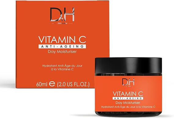 Dr H Vitamin C Anti-Ageing Day Moisturiser 60ml - Illuminate Your Day with Age-Defying Radiance - Enhance Skin Vitality, Combat Signs of Aging & Achieve a Youthful Complexion