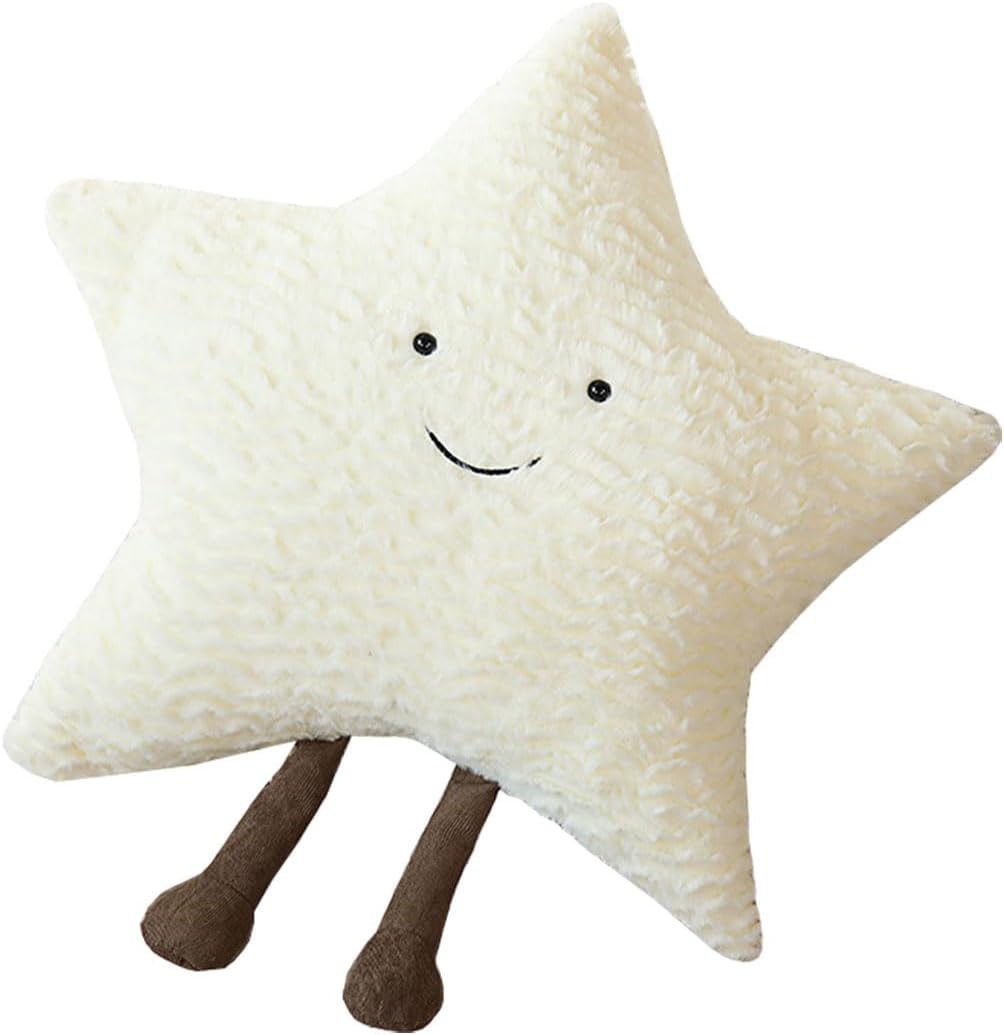 Comfortable Sun Throw Pillow Stars Moon Sofa Cushion Lovely Exquisite Cushion 15.7in, Star