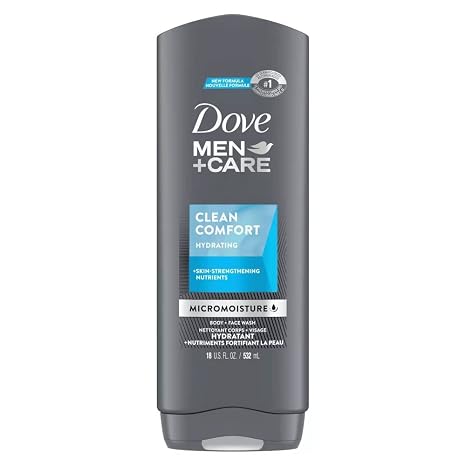 Dove Men+Care Body and Face Wash, Clean Comfort, 18 oz