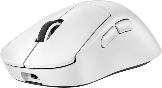 Logitech G PRO X SUPERLIGHT 2 DEX LIGHTSPEED Wireless Gaming Mouse, 60g Pro-Grade Lightweight Mouse With 5 Programmable Buttons, 44k DPI Sensor, 8K Polling, USB-C Charging, for PC/Mac - White