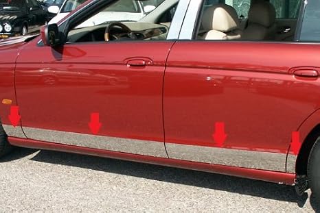 Made in USA! Compatible with 1991-1996 Chevy Caprice 4 Door Rocker Panel Trim Body Side Moulding 5.5" Wide 8PC