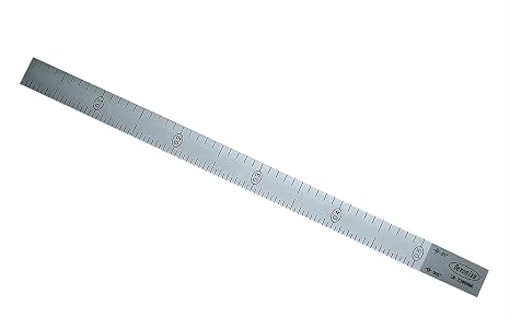 0.5" Dual-Scale Wedge Feeler Gauge Taper Gap Measurement Tool with 0.01"/0.005" Precision - Professional Hole and Gap Thickness Gage for Automotive & Machining