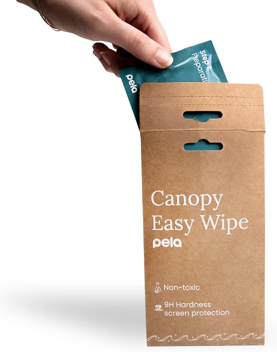 Pela Canopy Easy Wipe | $500 Screen Guarantee | Liquid Screen Protector for iPhone & Android | Scratch & Shatter Resistant