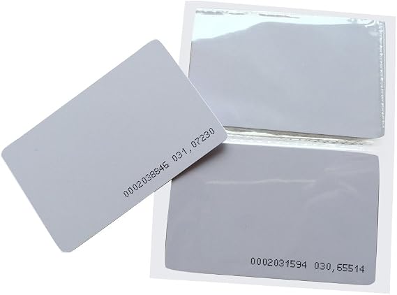Proximity RFID Card 125KHZ EM4100 Read Only ID Smart Door Entry Access Control Plastic Card (Pack of 10) -YARONGTECH