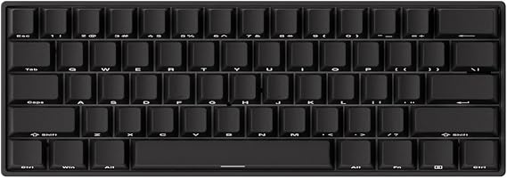 MONSGEEK FUN60 Pro Rapid Trigger Gaming Keyboard 8k SP Magnetic Switch HE Keyboard Multi-Modes Wireless 60% Black Shine-Through (Glare Magnetic Switch)