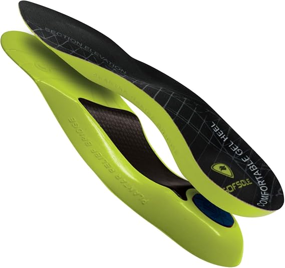 Sof Sole Insoles Womens PLANTAR FASCIA Support 34 Length Gel Shoe Insert, Womens 5-11