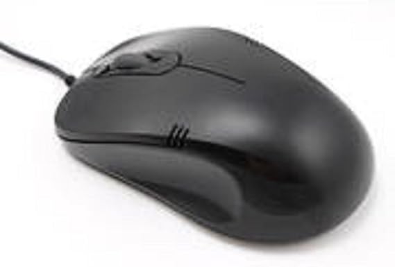 iMicro - 1008BU Black - Wired USB 3D Optical Mouse - 800 DPI - Three Buttons Left/Right and Scroll Key - Office Use - ABS Material (MO-1008BU)