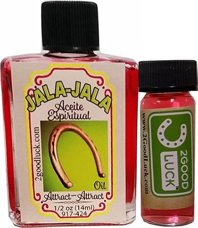 Attract-Attract, Spiritual Oil with 1 Dram Perfume Set for Magic & Rituals. Jala-Jala Aceite Espiritual para Rituales Y Magia.