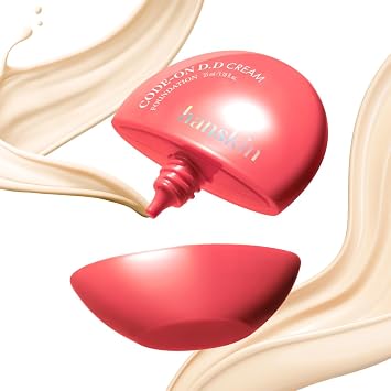 Hanskin DD Cream Foundation Korean BB Cream Liquid Foundation | Lightweight Semi-Matte Tinted Moisturizer | Pore-Blurring, Tone-Evening Daily Base Makeup | 1.18 fl oz (12C Fair)