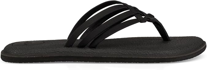Sanuk Yoga Salty Flip Flops for Women - Memory Foam Yoga Sandals