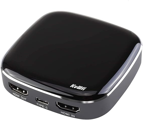 KuWFi Video Capture Card 4K 1080P 60FPS HDMI to USB C | Game Capture Card for all HDMI devices such as Streaming Work with PS4/PC/OBS/Camera