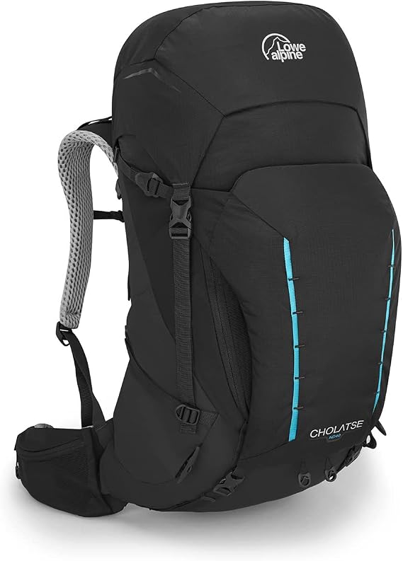 Lowe Alpine Womens Cholatse ND Multi-Day Hiking Backpack, Cholatse ND40:45 Liter, Black