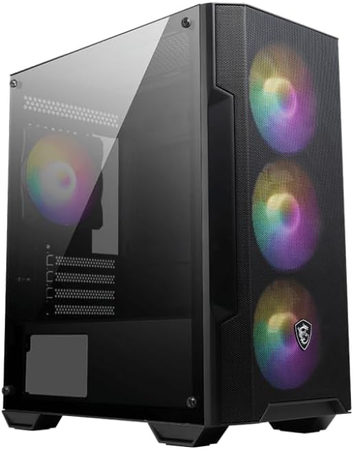 MSI MAG Forge M100A Akrilik Mesh 4x120mm Auto RGB Fan USB 3.2 Micro-ATX Tower Gaming (Oyuncu) Kasa