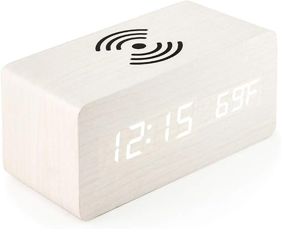 Digital Wooden Alarm Clock