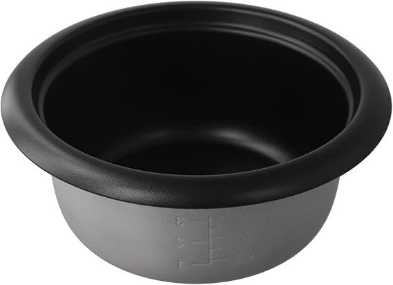 Aluminum Alloy Replacement Rice Cooker Inner Pot 1.5L/2L with Measuring Scale, Removable Easy Clean Liner for Cooking, Soup or Cake For Small Kitchen Appliances, Silver(1.5L)