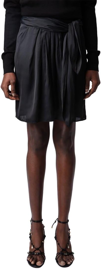 Zadig & Voltaire Womens Joji Satin Skirt, 38