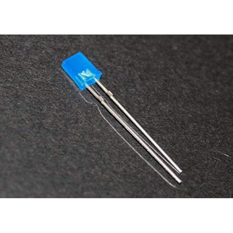 100pcs 2x5x7mm Blue Rectangle Diffused LED Light LEDs Blue Light