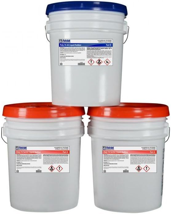 Polytek 74-44 Liquid Polyurethane Rubber (120lb Kit)