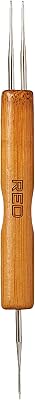 RED by Kiss Dreadlock Crochet Hook Crochet Hook Tool for Hair Dreadlocks, Dread Locks Crochet Loc Needle for Braid Craft 2 in 1-0.75mm