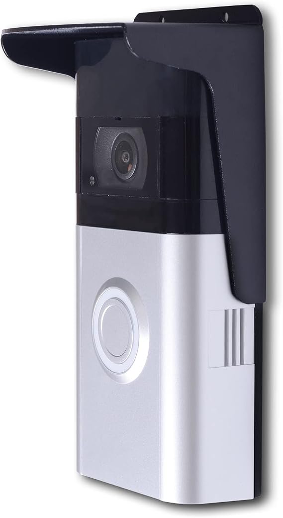 Doorbell Rain Cover Ring Doorbell Anti-Glare Cover, Steel Doorbell Glare Sun Shade Protection for Ring 1/2/3/4/Pro/Pro2 (Pro)