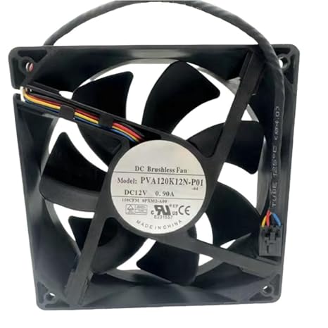 PVA120K12N-P01 Fan 12CM for 12V 0.90A 12038 120X120X38MM 4-Wire Cooling Fan