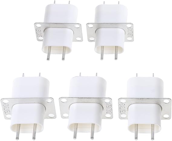 5Pcs Electronic Microwave Oven Magnetron 4 Filament Pin Sockets Converter