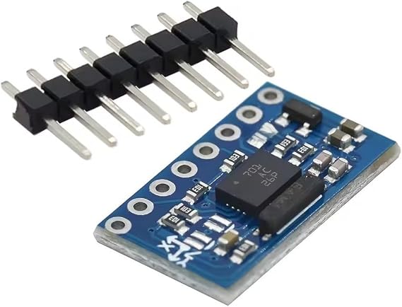 BNO055 9DOF Sensor Module with AHRS, IMU Accelerometer Gyroscope Magnetometer for Orientation, 3-5V Low Power, I2C UART Dual Protocol, Compact 12x20mm Blue PCB Board
