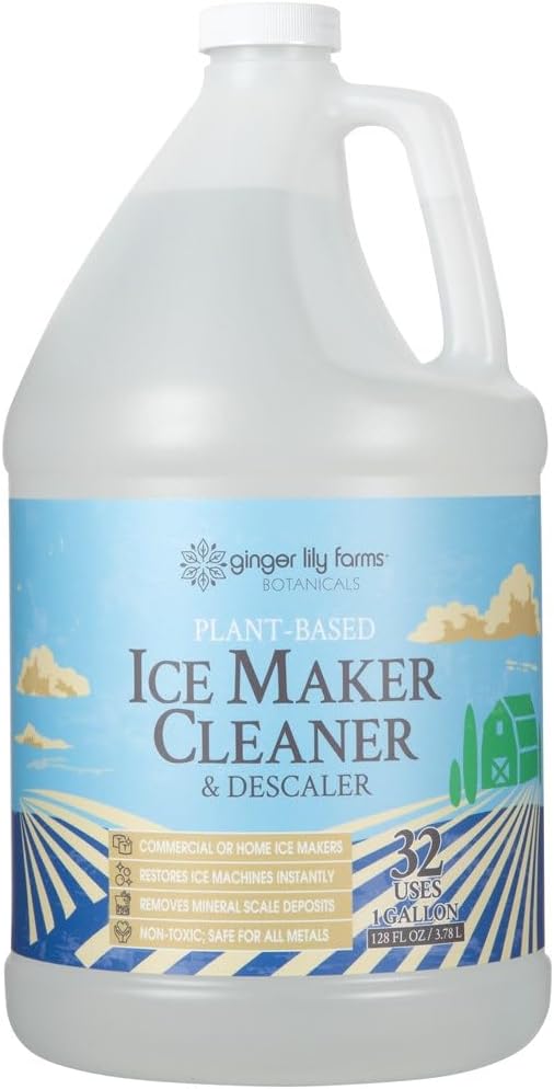Ginger Lily Farms Botanicals Ice Maker Cleaner, 128oz/4pk, Fragrance Free