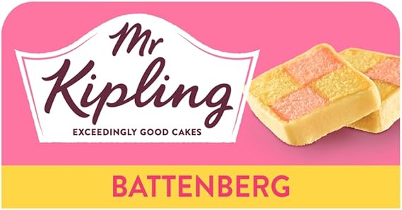 Mr Kipling 1 Battenberg Cake With Apricot Flavoured Filling, Perfect for Parties, Desserts or Festive Gifting