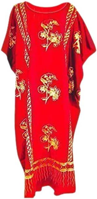 Cool Kaftans Java Print Cotton Kaftan Caftan Dress One Plus Size