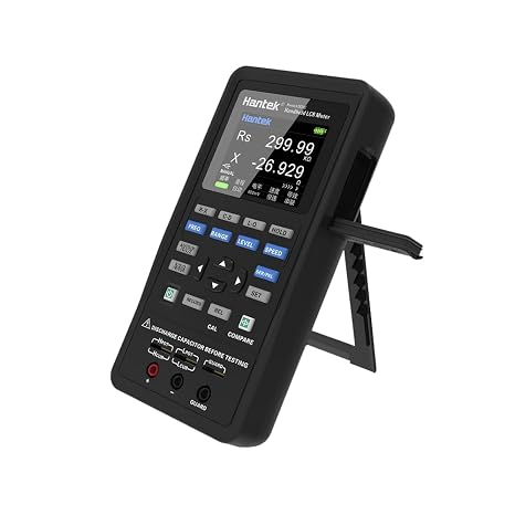 LCR Meter Hantek1832C LCR Hantek1833C Digital LCR Meter Handheld Portable Inductance Capacitance and Resistance Measuring Tester Tools(Hantek1833C)