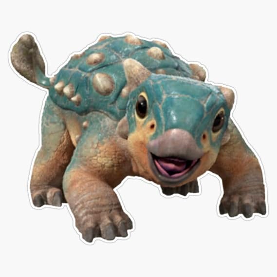 Bumpy Ankylosaurus Magniventris Sticker Decal Size 5"