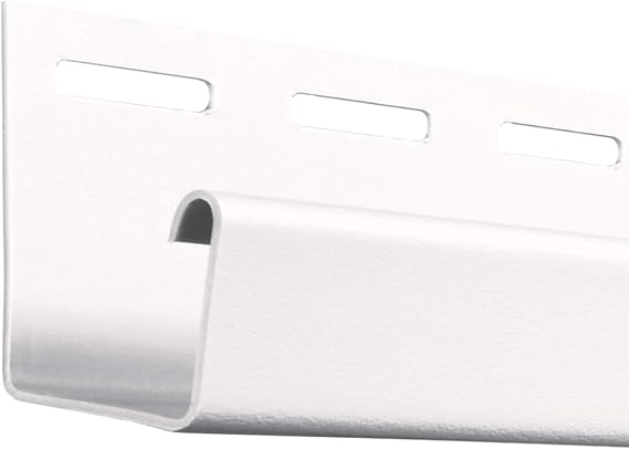 CertainTeed 3/4in. J Channel 12ft. 6in. Colonial White (Carton of 48 Pieces)
