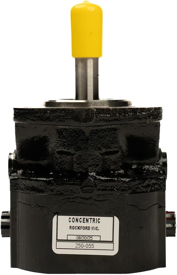 Haldex GC Series Gear Pump: 0.258 CID, 2 GPM @ 1800 RPM, 2300 PSI, 4000 Max RPM and 4000 Max PSI, 4-Bolt Mount (1.78 Dia Pilot), SAE #8 Side Ports, 250059