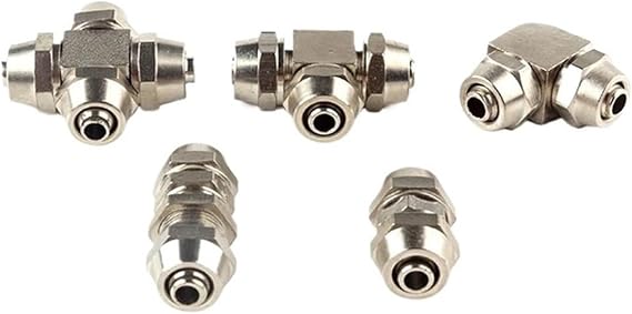 Pipe Outer Diameter 4mm 6mm 8mm 10mm 12mm 14mm 16mm Pneumatic Quick-Twist Brass Pipe Fittings T Type L Type Cross Type Diaphragm Type(Zhitong,Tube OD 12mm)