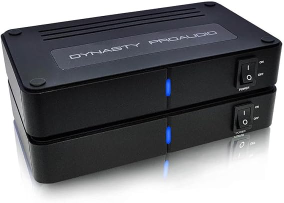 DYNASTY PROAUDIO WSA-5RP Wireless Rear Speaker Kit with Built-in Amplifier 5.2/5.8GHz Dual Band, 106 RF Channels Anti-Interference, 2x50W Class-D Power, 100ft Range for Home Theater Surround Sound