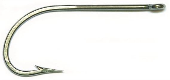 Mustad 34007 Classic O' Shaughnessy Stainless Steel Forged Hook (10-Pack), Size 2