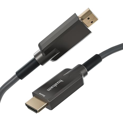 8K Fiber Optic HDMI Cable 40FT, Stainless Steel Armor 8K HDMI 2.1 Cable Ultra high Speed,Support 8K60Hz, 4K120Hz, Dynamic HDR, eARC Compatible PS5 Xbox Apple TV LG Samsung(Armor, 12m/40ft)