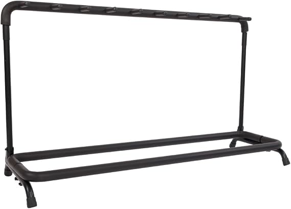 Glarry 9 Multi Guitar Bass Folding Stand Stage 9 Holder Rack Guitar Stand